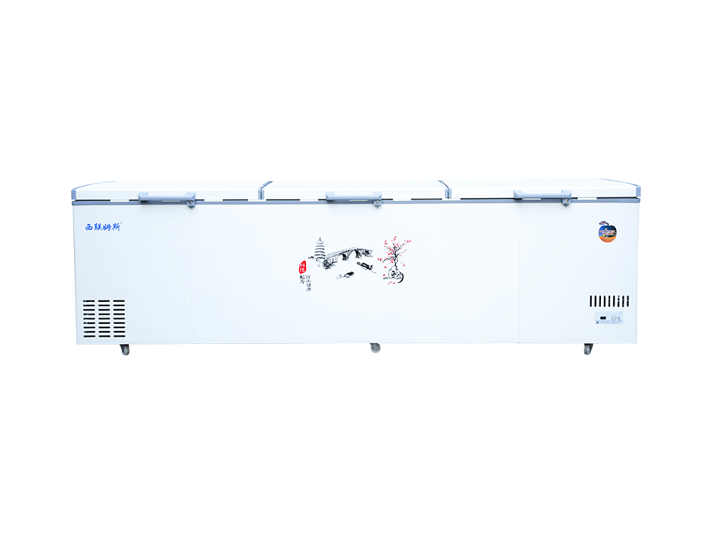 Triple-door upright single-temperature large freezer