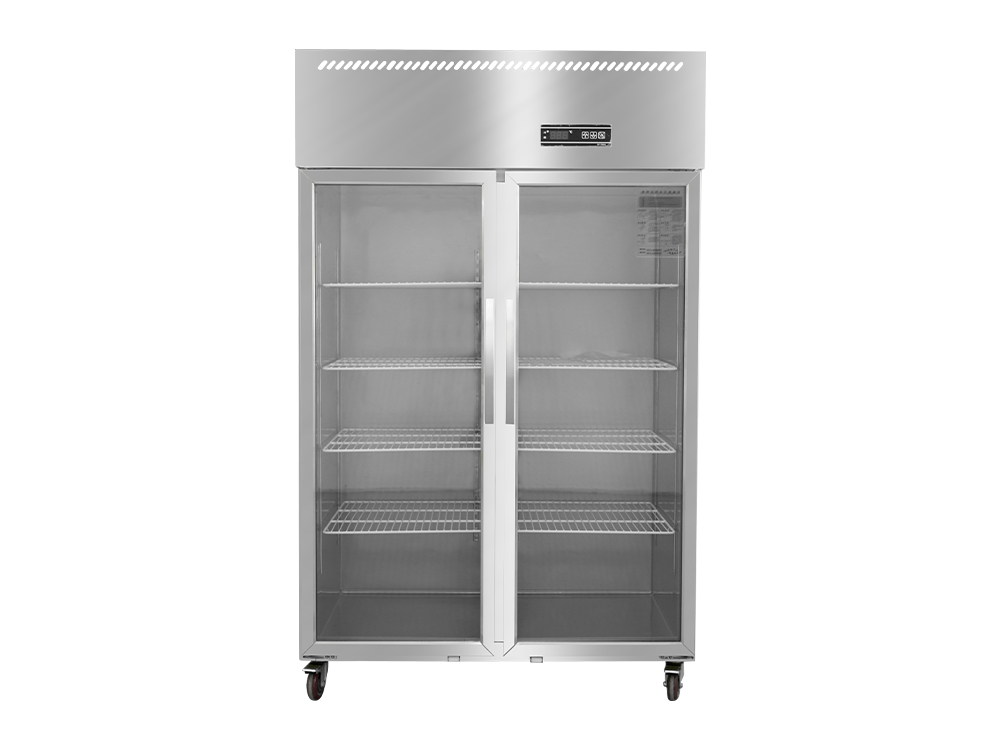 Refrigeration/Freezer 0.5 Double Door Glass Door Fan Cooling